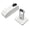 White, variant on Wall Mount Door Holder With Strong Cushioning And Quiet Shut For Home Business Hospitality