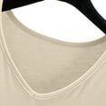 thumbnail image 7 of Yubnlvae Women's V-Neck Modal Tank Top – Lightweight Breathable Sleeveless Tee, Loose Fit Stretchy Basic for Summer & Under Dresses (Beige | L), 7 of 7