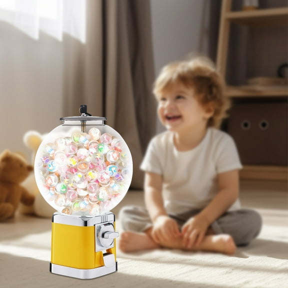 Denest Gumball Dispenser Machine Bubble Gumball Capsule Toy Ball Vending Devce w/ Keys