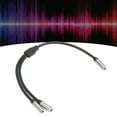 thumbnail image 3 of 3.5mm Female To Female Adapter Cable, HiFi Stereo  Splitter Audio Cable Gold Plated HiFi Stereo, For Computer Media Players, 0. / 0.98ft, 3 of 8