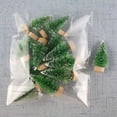 thumbnail image 4 of 12 piezas de miniárbol de Navidad de sisal y cedro para hacer uno mismo - Decoración de escritorio - Pequeño árbol de Navidad - Miniárbol dorado, azul, verde y blanco, 4 of 5