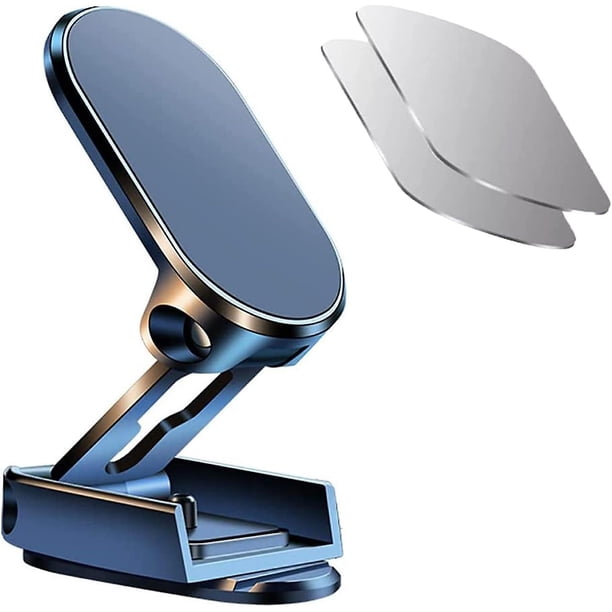 Magnetic Car Phone Holder Multifunction metal Magnet Phone Car base foldable 360 Universal Portable Car Holder for dashboard Compatible with For all S
