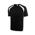 thumbnail image 1 of Gravity Threads Hombre ColorBlock Humedad Camisa de absorción - Negro / Blanco - X-Large Gravity Threads Camiseta de manga corta, 1 of 1
