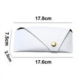 thumbnail image 2 of Eyeglass Case Shell, Portable Sunglass Case, able PU Leather Eyeglass Case, Lightweight,white, 2 of 6