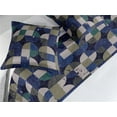thumbnail image 2 of Modern Abstract Art Bed Runner Set, Neutral Quadrant and Square Pattern With Grunge Hues Art, Decorative Bedding Scarf & 2 Pillow Shams for Hotels Homes, Queen, Dark Lavender Pale Mauve, by Ambesonne, 2 of 3