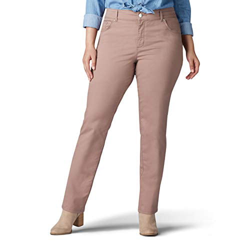 Lee Women's Plus Size Relaxed Fit Straight Leg 30W - Walmart.com
