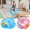 thumbnail image 3 of Flotador de piscina para bebé con asiento de seguridad y volante, anillo de natación inflable de dibujos animados, ayuda para el entrenamiento de natación para niños de 1 a 6 años, 3 of 5