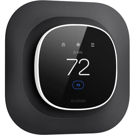 Wall Plate for New 2025 ecobee Smart Thermostat Essential Thermostat, Practical and Stylish Trim Plate Bracket Cover Mount Holder, Black