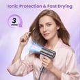 thumbnail image 5 of NEXPURE Hair Dryer, Ionic Blow Dryer with Nozzle, for All Hair Types,Light and Quiet Home, Travel, 5 of 10