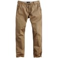 thumbnail image 2 of Pantalones a juego para hombre, ajustados, de pierna recta, casual, color caqui, 2 of 5
