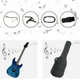 thumbnail image 4 of Ktaxon KST 39in Electric Guitar Beginner Kit w/ H-H Pickups, Capo, Strap, Cable, Picks, Trans Blue, 4 of 16