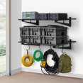 thumbnail image 1 of GloryStar 48x12/48x24/72x24 Inch Wall-Mount Iron Garage Shelf, 150 lbs Capacity, Quick-Install Storage Rack with Level, 1 of 8