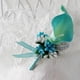 thumbnail image 4 of 2X Flower Boutonniere - Ramilletes hechos Clásicos broches de flores artificiales para novios con alfiler para bodas, fiestas de graduación (, 4 of 9