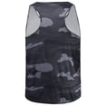 thumbnail image 5 of Raenseen Men's Muscle Tank Top Shirts Workout Sleeveless Camouflage Quick Dry Swim Vest Athletic Gym Charcoal Grey S, 5 of 9
