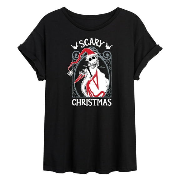 The Nightmare Before Christmas - Jack Scary Christmas - Juniors Ideal Flowy Muscle T-Shirt