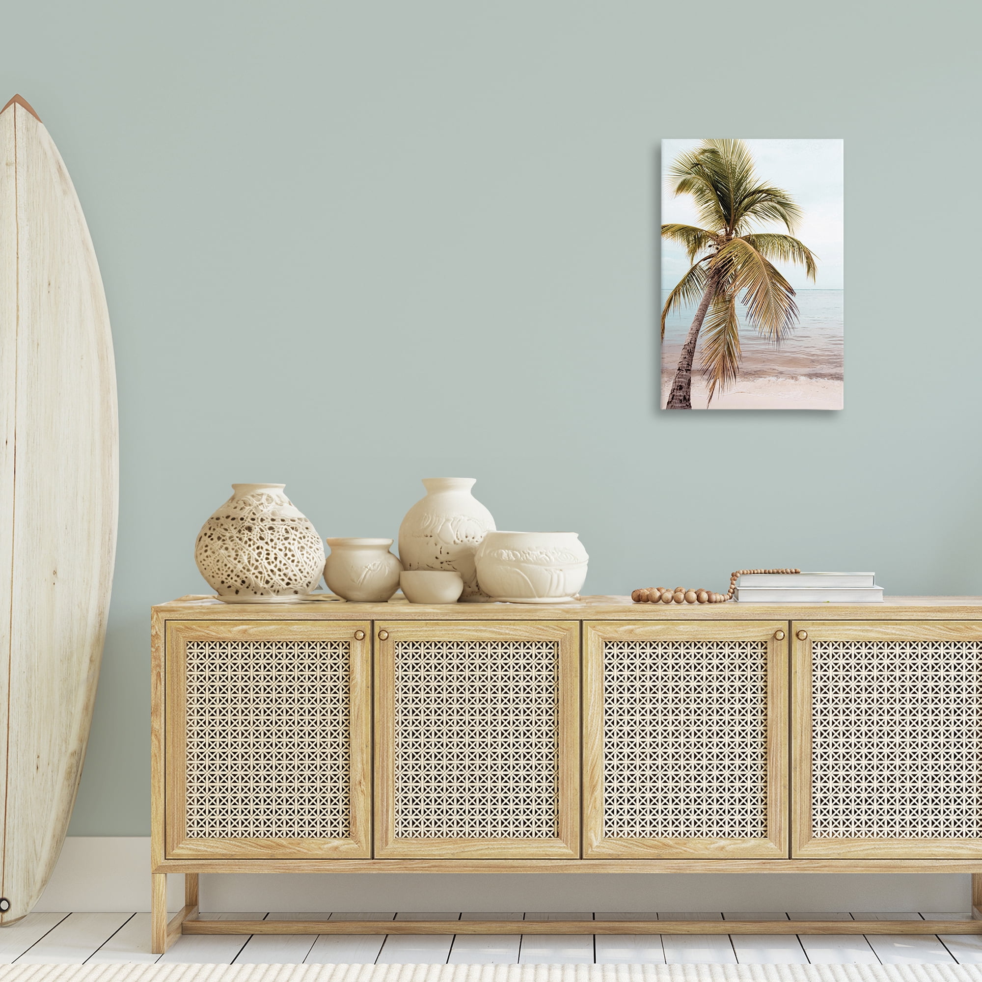 Stupell Industries California Summer Palm Nautical & Beach Photography Wrapped Canvas Art Print Wall Art, 20 x 30