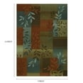 thumbnail image 4 of Mainstays Traditional Leaf Block Multicolor Print Indoor Large Area Rug, 9' x 12', 4 of 7