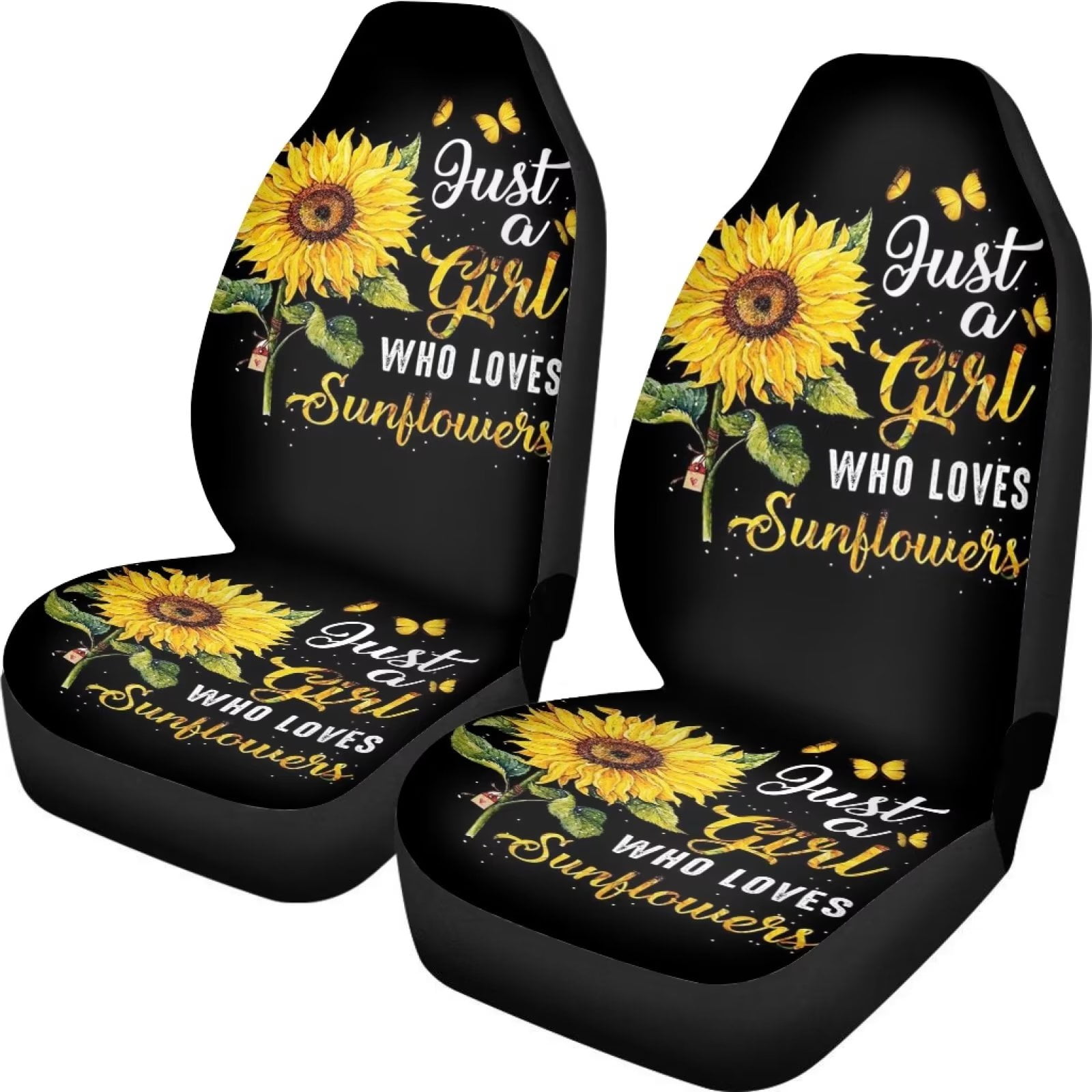 Car Seat Covers, Floral Cute Car Accessories for Women, Sunflower Hipp –  HMDesignStudioUS