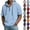 #01 Light Blue, variant on Men Lightweight Oversized Hoodie Shirt Short Sleeve Hooded Quarter Zip Casual Pullover with Adjustable Drawstring, #01 Coffee, M