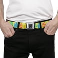 thumbnail image 3 of Buckle-Down Belt, Seatbelt Buckle Belt, Easter Eggs Decorated Eggs Yellow Multi Color, 34 to 52 Inches, 3 of 9