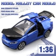 thumbnail image 3 of 1:36 High Simulation Car Model for Tesla Alloy Car Model Diecasts Toy Vehicles Toy Cars Boy Toys Pull Back Kid Gifts Blue, 3 of 6