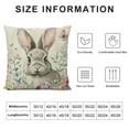 thumbnail image 5 of JEUXUS Easter Pillow Covers Truck Bunny Eggs Rabbit Flower Easter Decorations Spring Outdoor Pillows Decorative Throw Pillows Cases Farmhouse Decor Cushion Covers for Home Sofa, 5 of 5