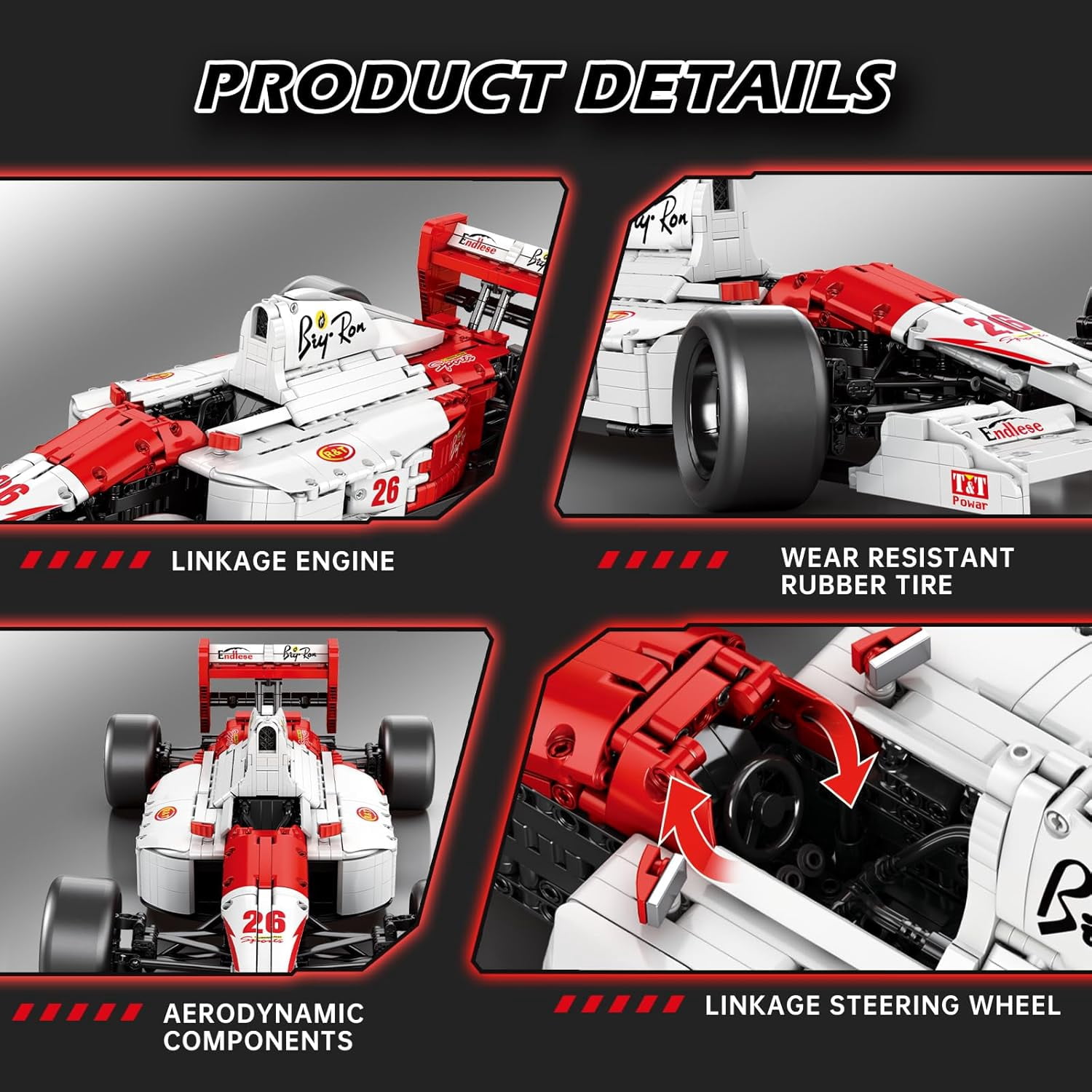 Cars Building Sets for Adults, Technical MP4 Formula 1 Racing Car Model Kits 1:8 Scale Race Car Model Display for Home Office Decor Collectible Gifts for Adult F1 Fans (2800PCS)