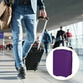 thumbnail image 5 of Uxcell Elastic Silk Travel Luggage Cover, Washable Protective Suitcase Protector Bag Purple for 28 Inch Wheeled Suitcase, 5 of 5