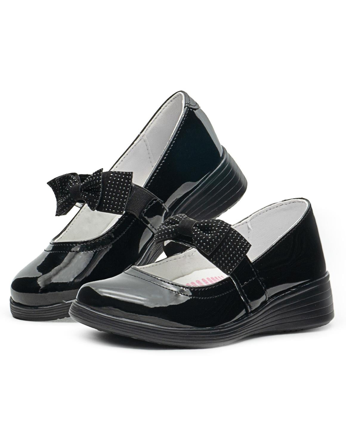 Zapatos Niña Escolares Lady Flores Cómodos Ligeros negro 17