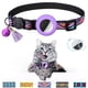 thumbnail image 1 of Collar Airtag morado para gato, con cascabel, resistente al agua, con hebilla de seguridad, antiestrangulamiento y personalizado (22-34 cm), 1 of 5