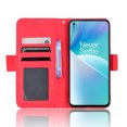 thumbnail image 3 of Case for OnePlus Nord 2T 5G Cover Adjustable Detachable Card Holder Magnetic closure Leather Wallet Case - Red, 3 of 5