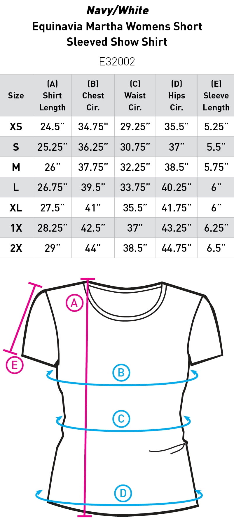 Equinavia Martha Womens Equestrian Short Sleeved Show Shirt