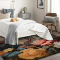 thumbnail image 3 of Lily Flower Rug 5x7, Flowers Carpet for Living Room, Wild Lily Area Rug for Living Room, Super Soft Low Pile Machine Washable Non Slip Stain Resistant Rug, 3 of 7