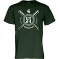 thumbnail image 2 of Unisex Blue 84 Green Michigan State Spartans 517 Day Baseball T-Shirt, 2 of 3