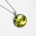 thumbnail image 4 of Pear Elegant Glass Circular Pendant Necklace - Women's Jewelry, 4 of 5