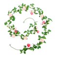 thumbnail image 3 of Guirnalda de rosas artificiales, flores de enredadera realistas, suministros de bricolaje, decoración de bodas, 3 of 9