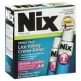 Nix Lice Killing Creme Rinse Family Pack, 2 Creme Rinse, 2 fl oz