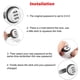 thumbnail image 4 of Paquete de 2 cerraduras de leva combinadas, cerradura codificada con contraseña, cerradura de leva para gabinete de seguridad de 3 dígitos, cilindro de 3/4 pulgadas, cajón con acabado cromad, 4 of 5
