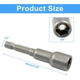 thumbnail image 2 of 10 Pcs 3/8 Inch Hex Magnetic Power Hex Nut Driver Magnetic Extension Socket Drill Bit Set, Quick Change Socket Nut Impact Driver for Electric Drill, 2 of 5