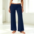 thumbnail image 5 of Zulora Women’s Pull On Fold Over Yoga Pants Summer Casual Elastic Waist Gym Leggings, 5 of 9