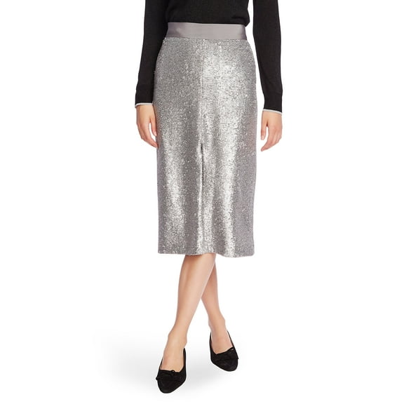 Women's Court & Rowe Slit Front Sequin Pencil Skirt, Size 0 - Metallic