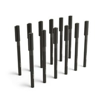 Staples TRU RED Ballpoint Gripped Pen Med Point 1.0mm Blk Dozen TR52864