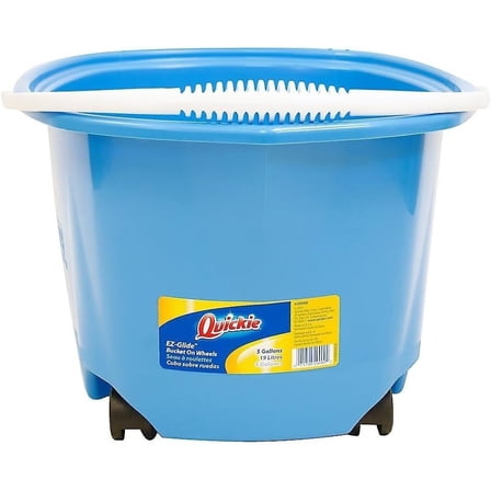 WMZP® Ez-Glide Bucket On Wheels, 5 Qt, Blue 20000ZQK - 1 Each