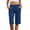v#37Blue233, variant on Women'S Pants Solid Color Elastic Waist Knee Length Straight Leg Relaxed Fit Soft With Side Pockets For Evening Party Classic Bottoms,Red,M
