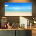 thumbnail image 1 of Calm Waves at Tropical Beach - Seashore Photo Canvas Print, 1 of 3