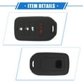 thumbnail image 5 of 2 Pcs 4 Button Smart Remote Key Shell Compatible for Honda Accord 2019-2021 Protector Silicone Black, 5 of 7
