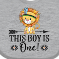 thumbnail image 4 of Inktastic 1st Birthday Party Tribal Lion Boys Boys Baby Bib, 4 of 4