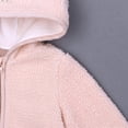 thumbnail image 3 of Newborn Infant Baby Boys Girls Cartoon Fleece Hooded Jacket Coat with Ears Warm Outwear Coat Zipper Up, 3 of 9