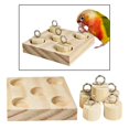 thumbnail image 1 of Birds Trick Tabletop Toys Educational Parrot Training Toys Intelligence Wooden Tabletop Toy Playground Activity Block Toy, 1 of 9