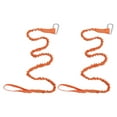 thumbnail image 2 of koolsoo 2x Kayak Paddle Leash Coiled ing Rod Leash Paddle Leash for ing Pole Rod orange, 2 of 9